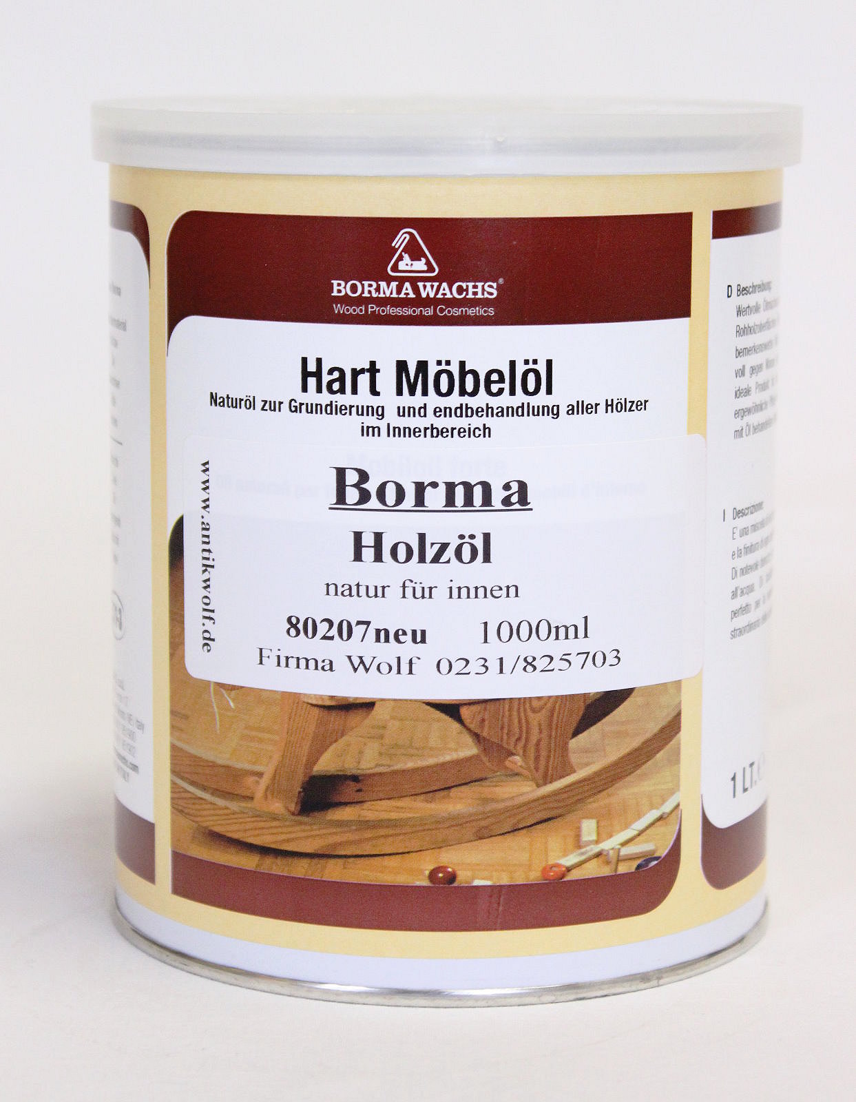 Borma Holzöl innen - 1L, Artikel 80207neu