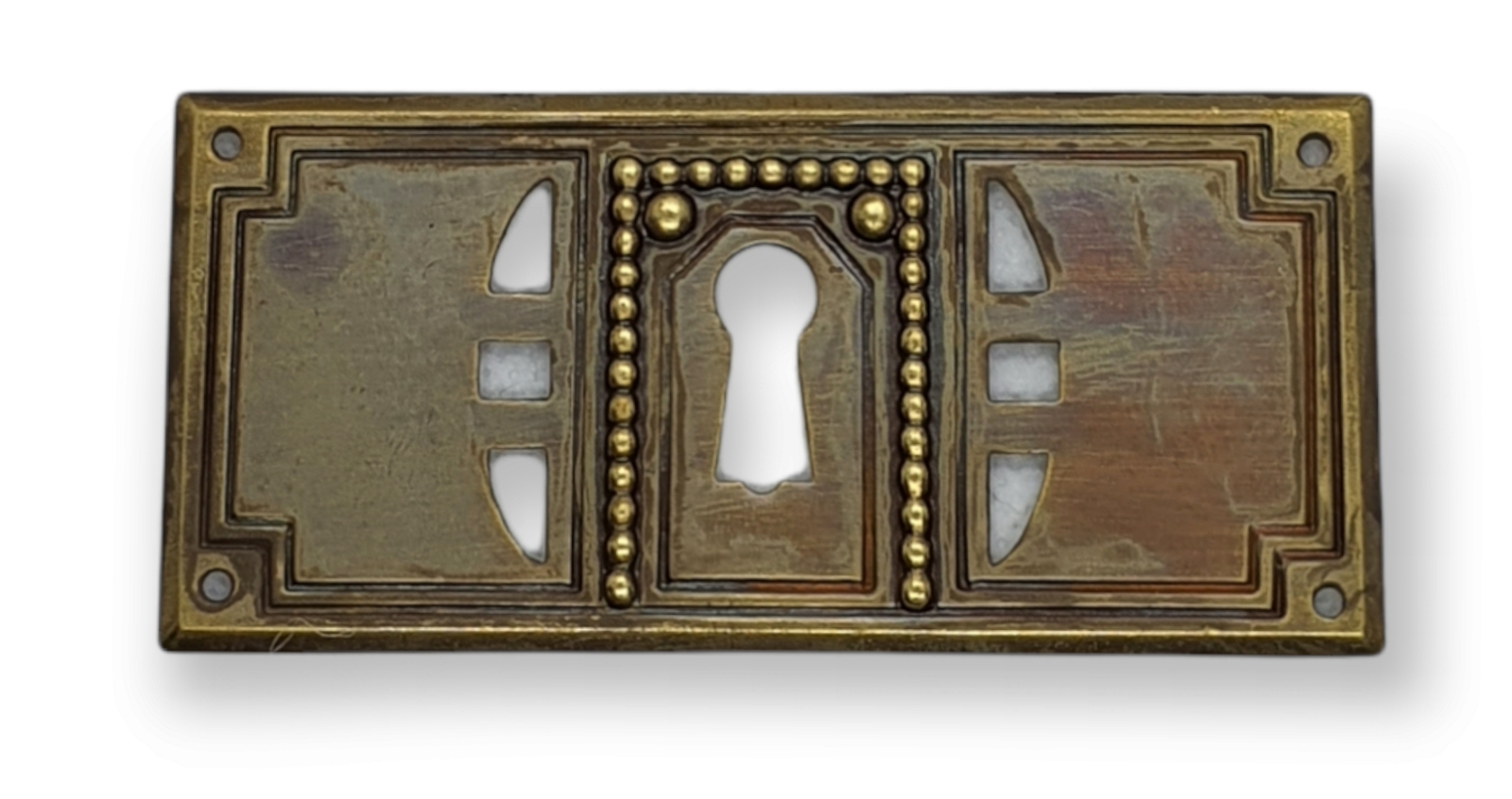 Jugendstil Beschlag Messing patiniert, ca 40*85 mm (1394kln), Art.1574