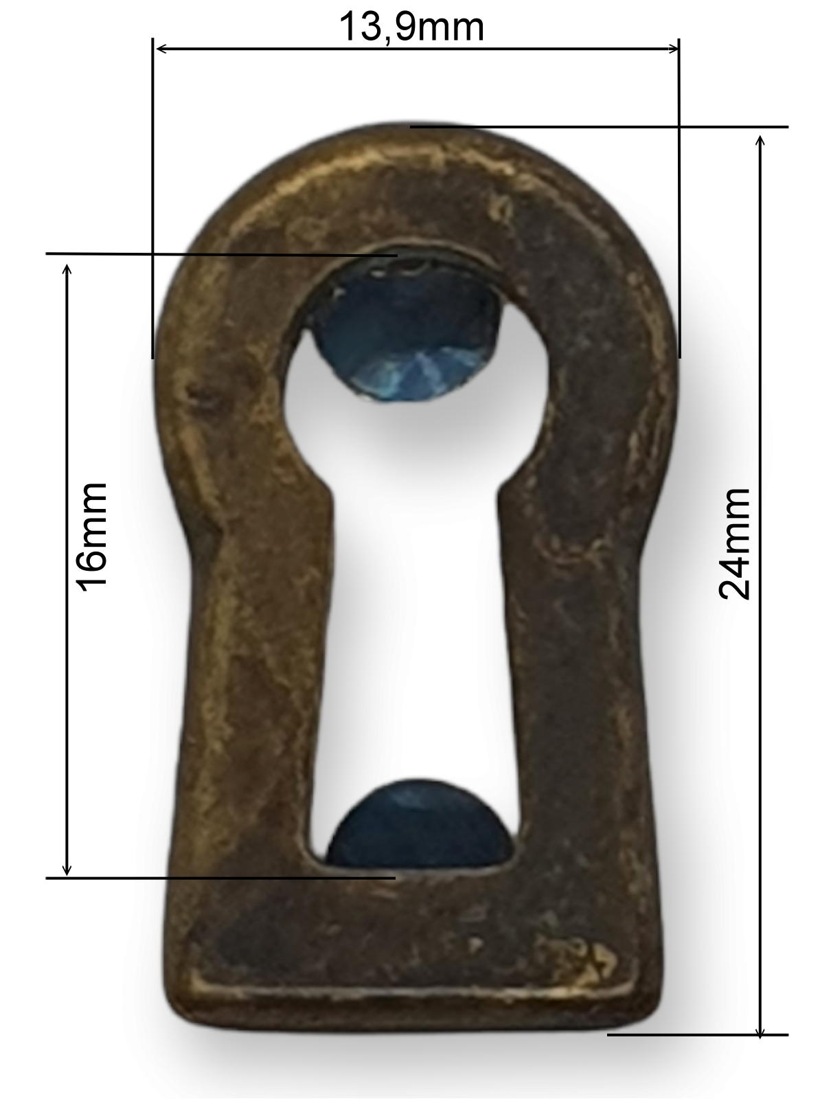 Messingguß-Schlüsselbuchsen ca.24*14mm,10721