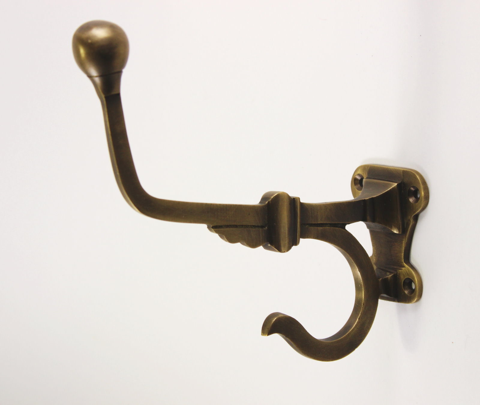 Garderobenhaken massiv Messing, Art.5320 vernickelt- Bestell-Artikel!!!