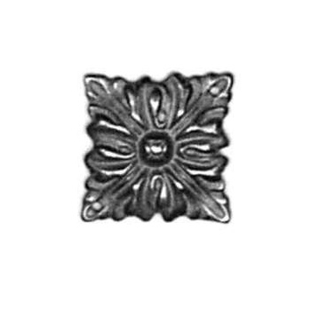 Rosette Art. 3429 Messing ca.29x29mm - Auslauf-Artikel!