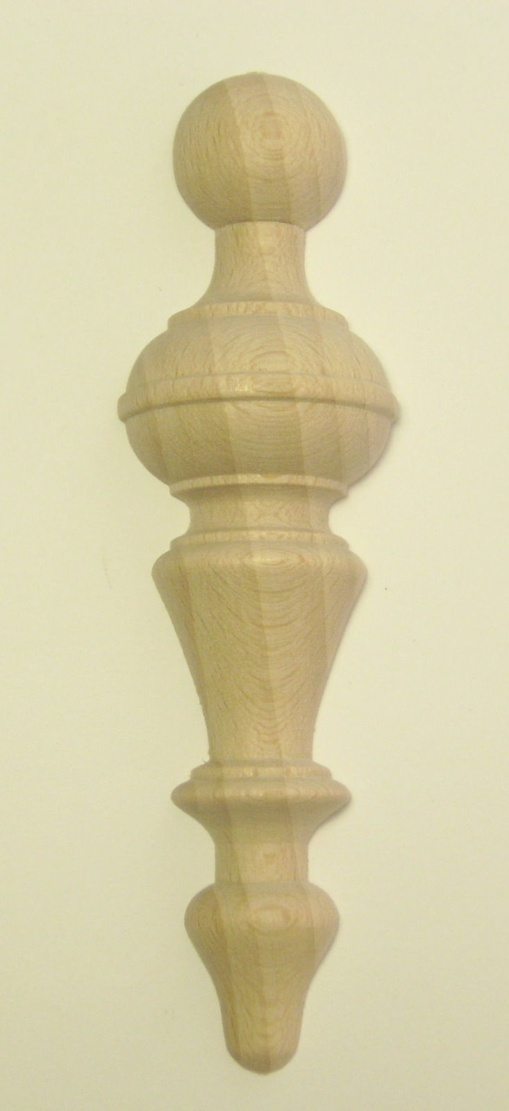 Halbsäule Art. 6051  Schrankauflage halbiert klein in Buche. Maße: 116*31mm