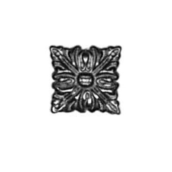 Rosette Art. 3424  Messing ca.24x24mm - Auslauf-Artikel!