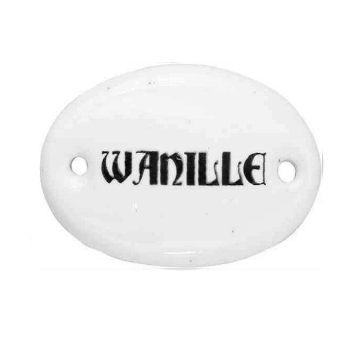 Porzellanschild Vanille, Art. 4554