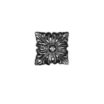 Rosette Art. 3419  Messing  ca.19x19mm - Auslauf-Artikel!