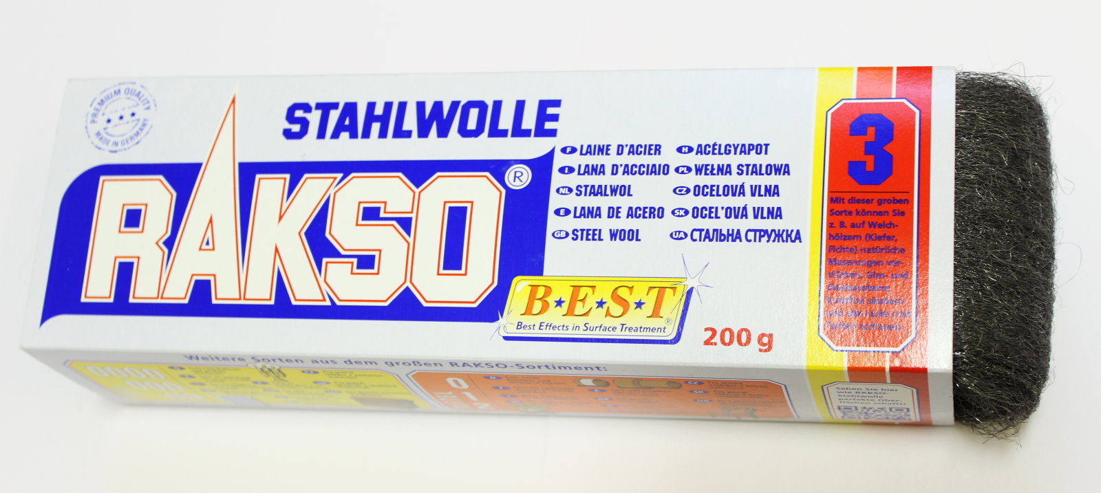 Rakso Stahlwolle  Sorte: 3 grob, Art.503
