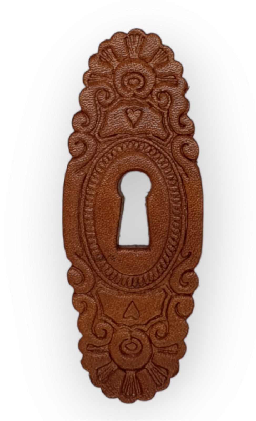 Leder-Schild geprägt ca. 77*30mm, Art.2011 Bestellware