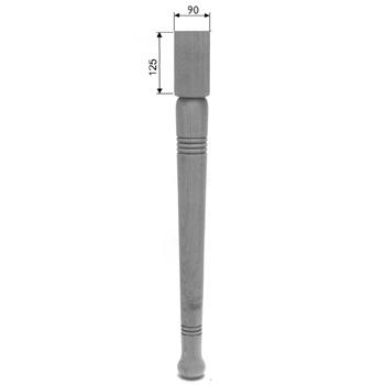 Tischbein Art. 63114  D= 70mm, ca. 760mm lang Eiche