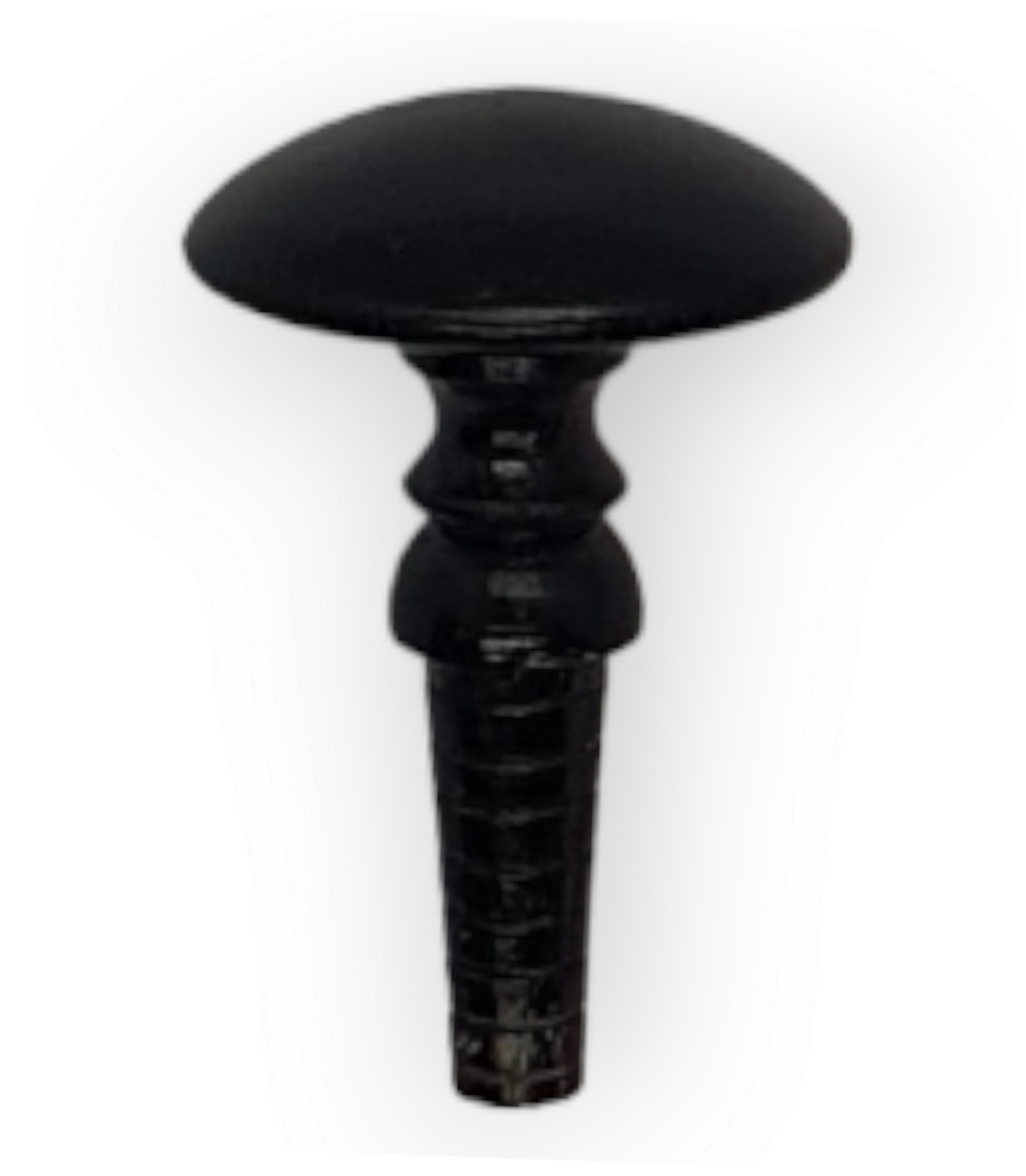 Möbelknopf Art. 41016 Hornknopf schwarz , Ø ca.16mm