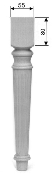 Stuhlbein, Tischbein Art. 63105  D= ca.55 mm, ca. 450mm lang Tanne