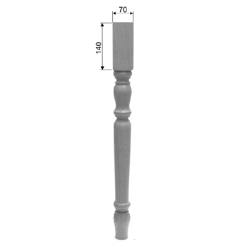 Tischbein Art. 63116  D= ca.70mm,  760mm lang Eiche
