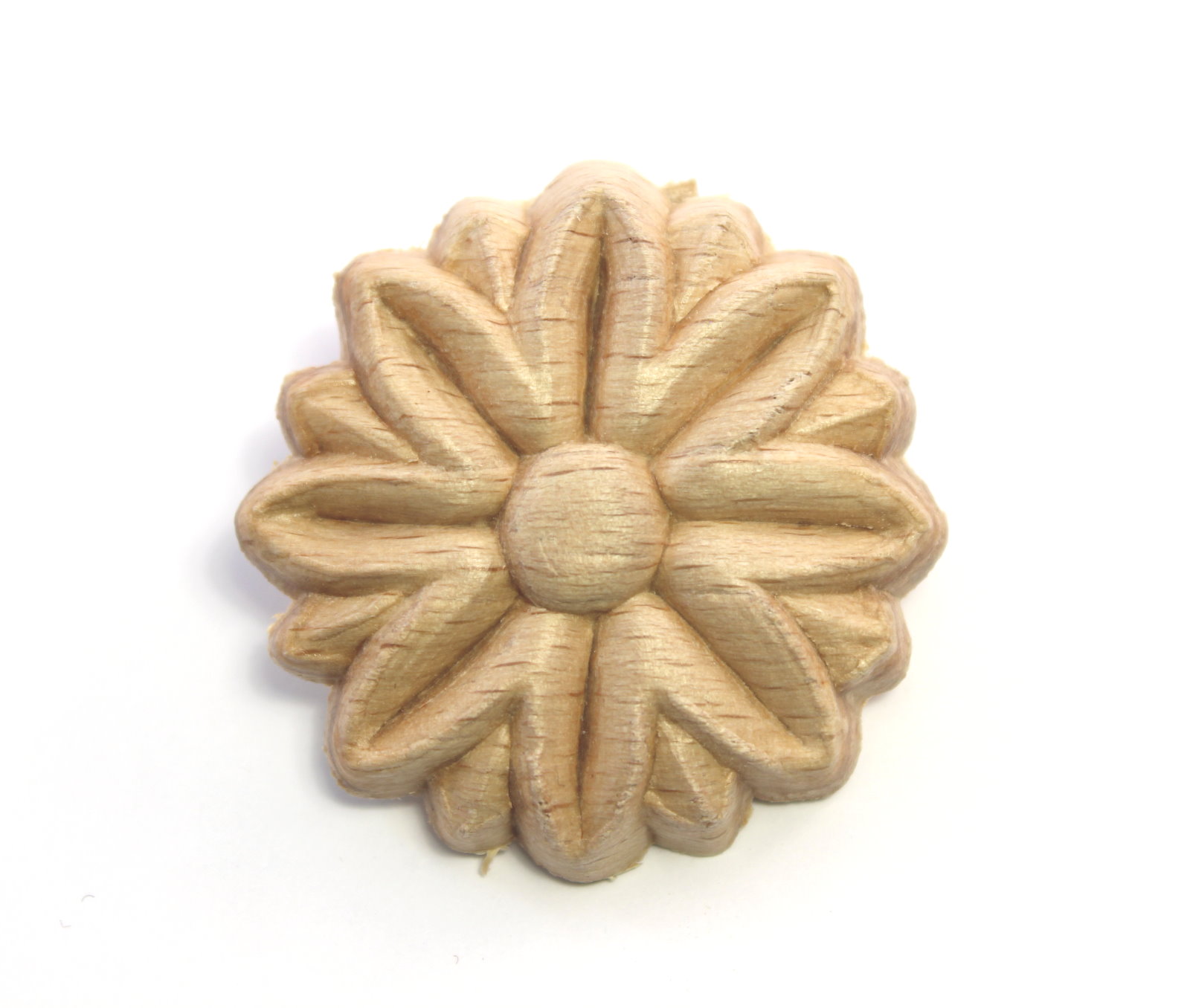 Holzzierteil Rosette Buchenholz, ca.Ø 45mm, Art.7445