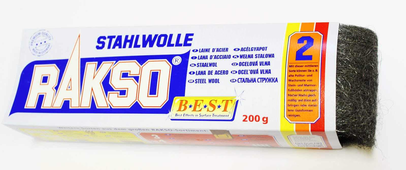 Rakso Stahlwolle  Sorte: 2 mittel, Art.502