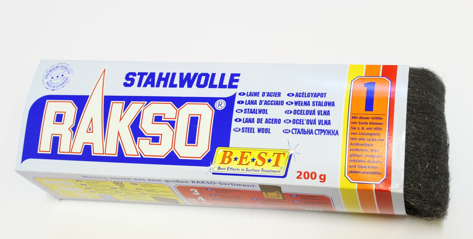 Rakso Stahlwolle. Sorte: 1 mittel, Art.501