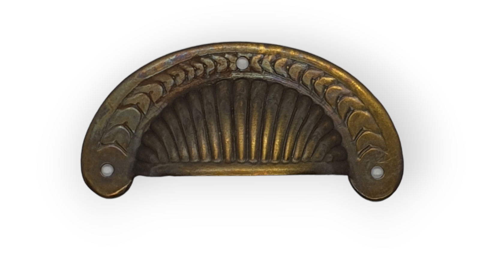 Muschelgriff Art. 1600 Messingblech roh. Maße ca. 75*40mm