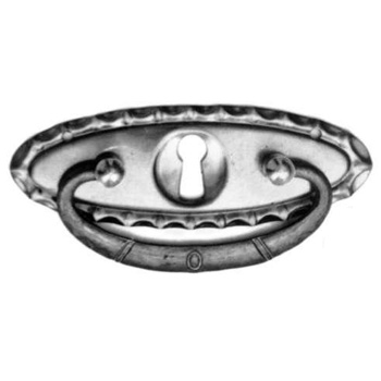 Auslauf-Artikel!!! Messing-Beschlag  roh ca. 79*29 mm Art.1185