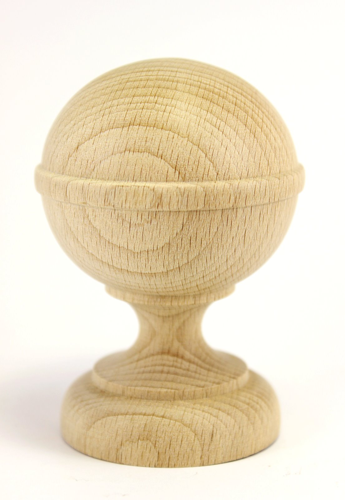 Holzzierteil Zierkugel aus Buche Maße: 66*95mm, Art.6046neu