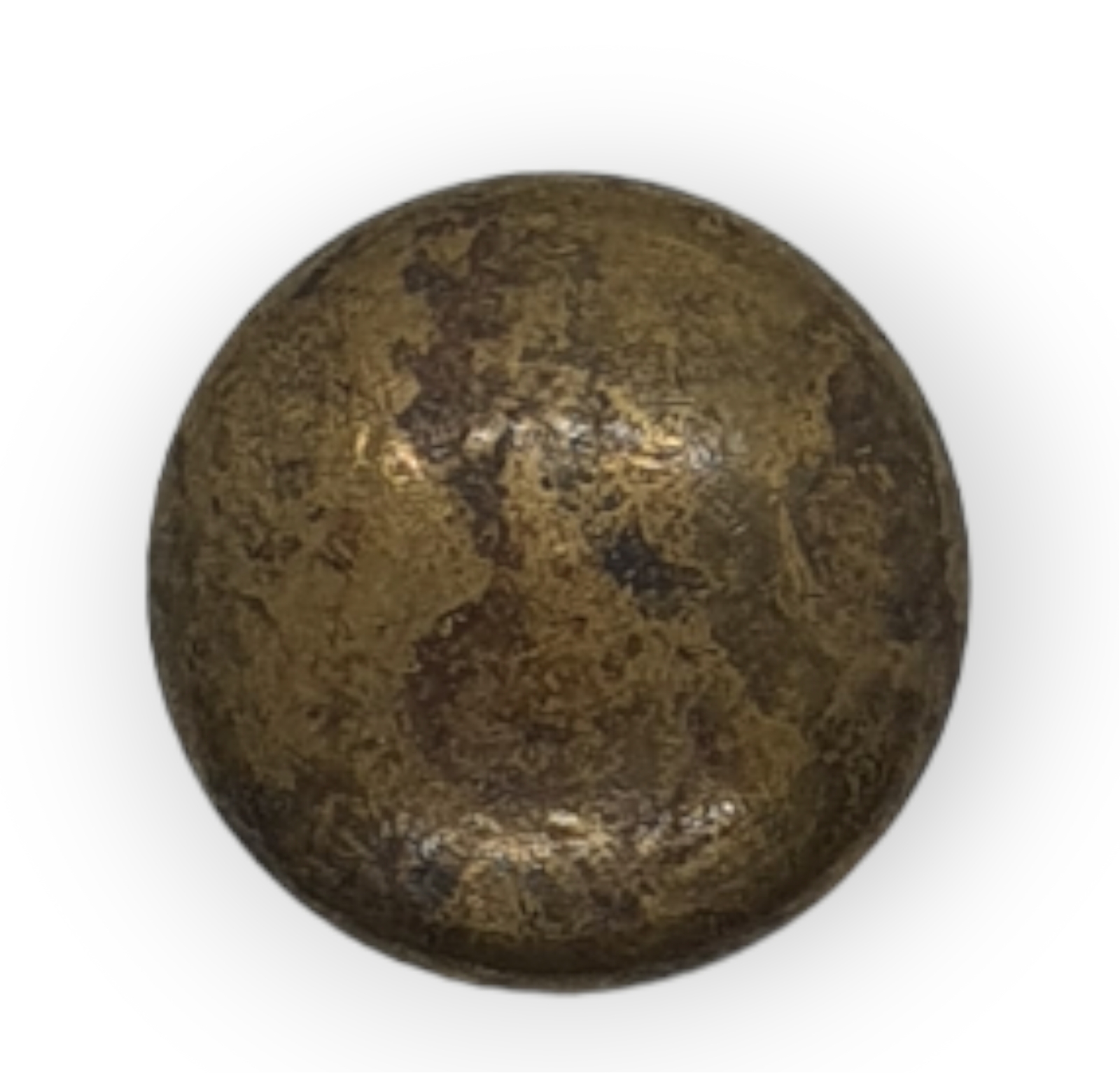Möbelknopf Art. 4225g  Messing gegossen  Ø ca.25mm
