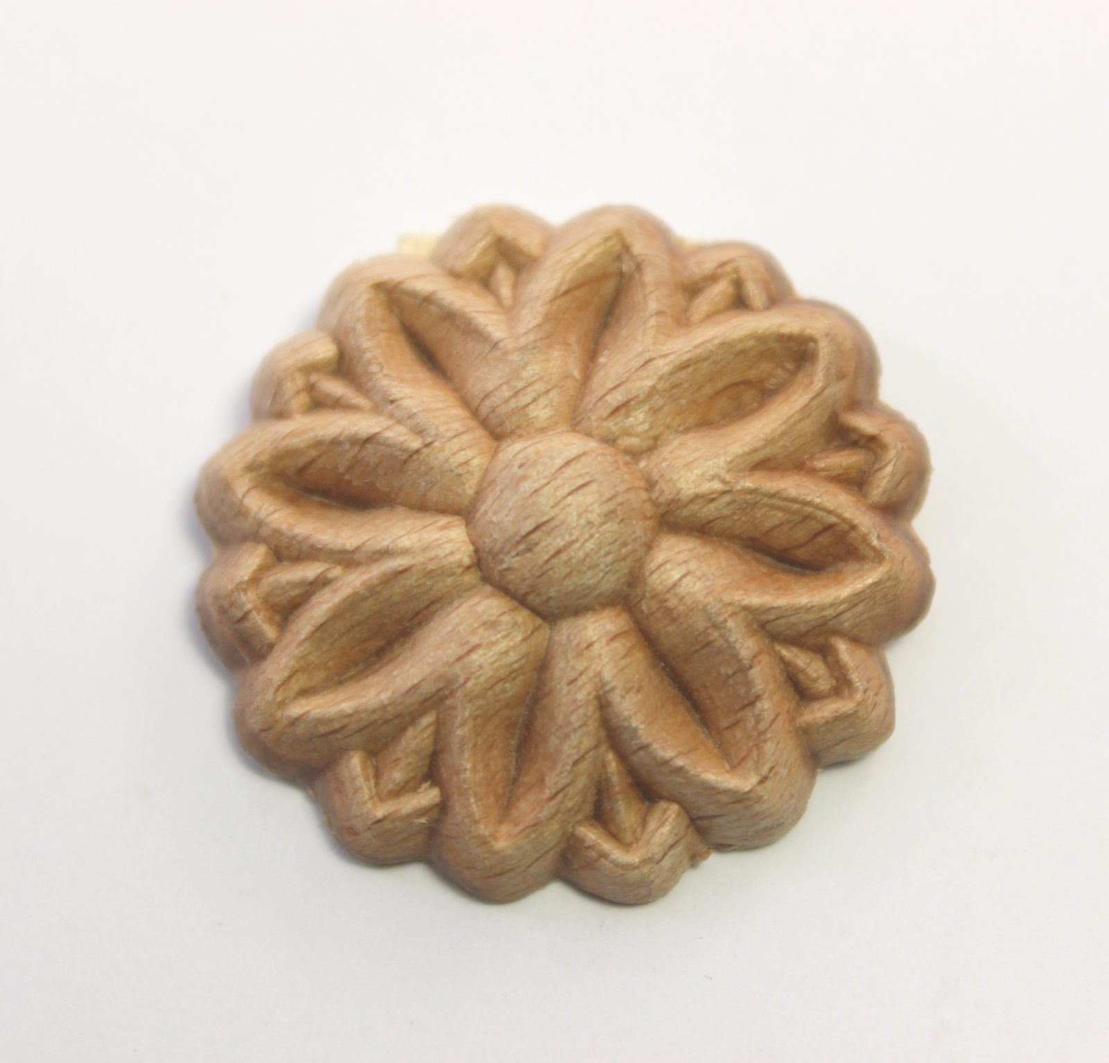 Holzzierteil Rosette Buchenholz, ca.Ø 30mm, Art.7430