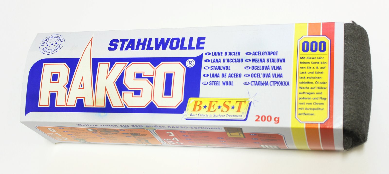 Rakso Stahlwolle  Sorte: 000 sehr fein, Art.498