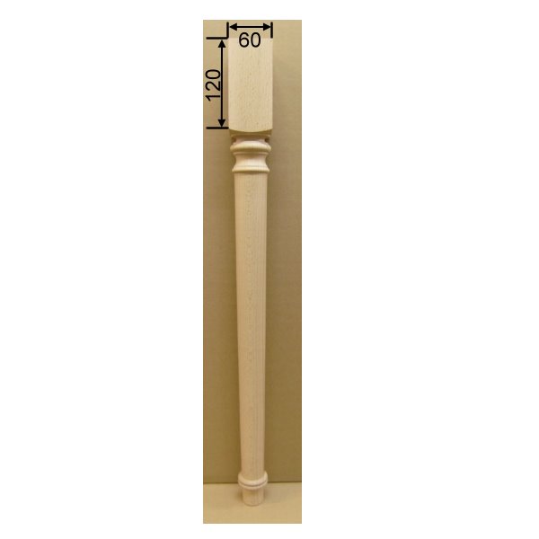 Tischbein Art. 63102  D= 60mm,  ca. 720mm lang Eiche