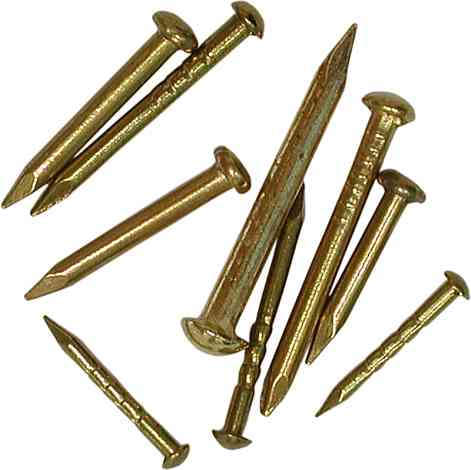 Nägel messingfarben patiniert -  Maße: 1,5*15mm - 50 Stück, Art. 516250