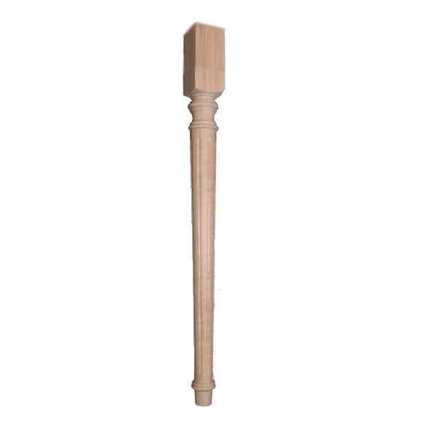 Tischbein Buche Art. 631021 kanneliert D= 60mm, ca. 720mm lang