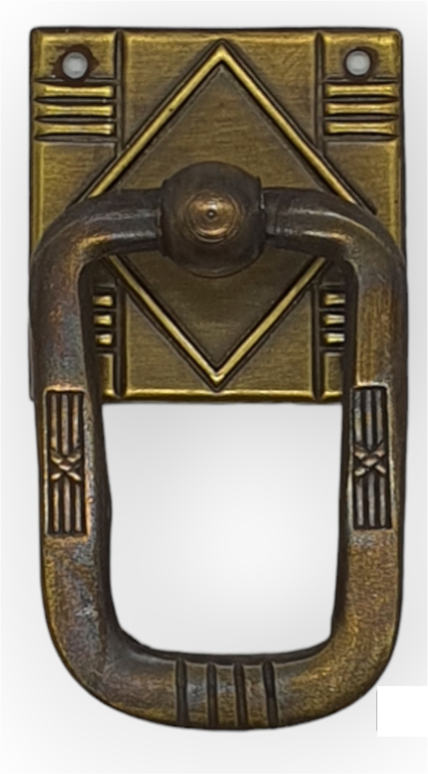 Jugendstil Beschlag Art. 1337  Messing  ca. 30*30mm