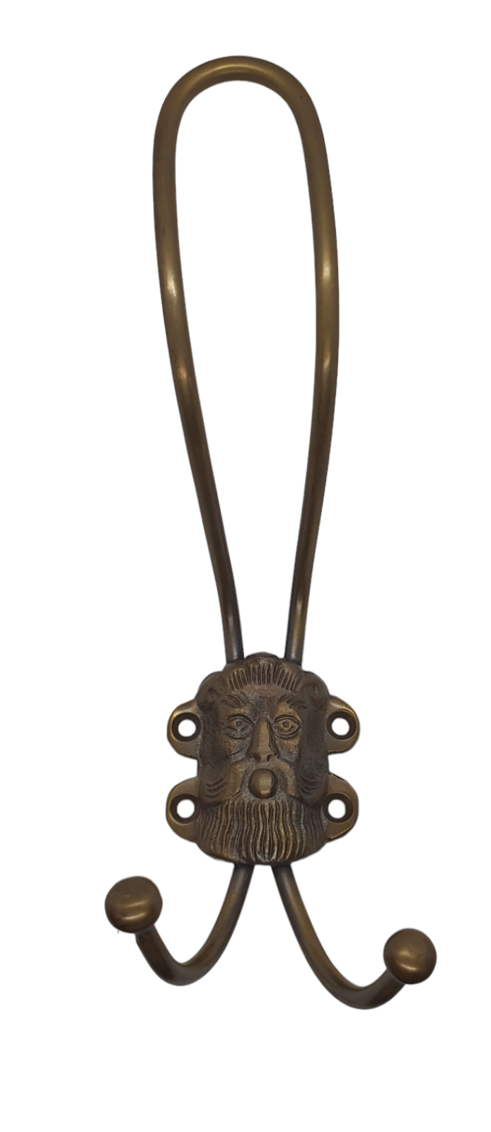 Garderobenhaken, Art. 5301, vermessingt. Maße: 145*68mm