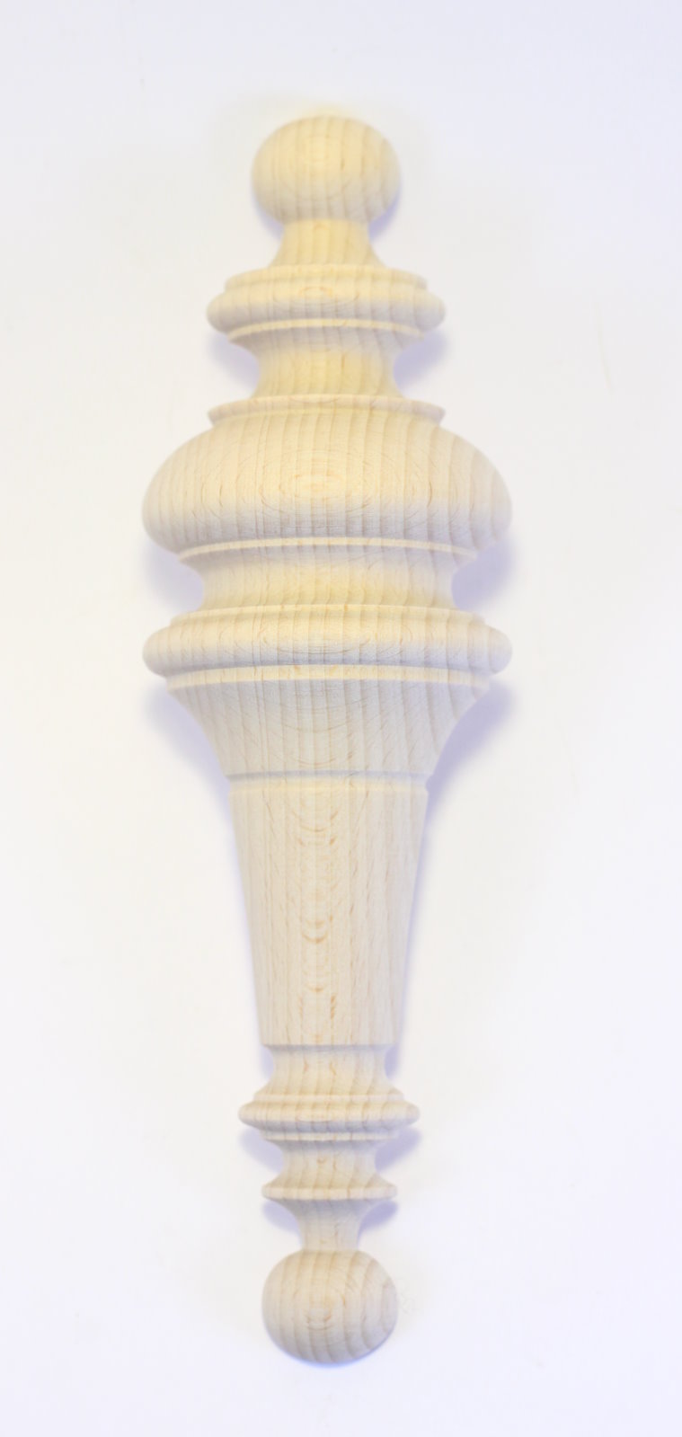 Halbsäule Art. 6034  Schrankauflage halbiert in Buche. Maße: 196*58mm.