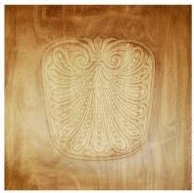 Stuhl Sitz Platte Buche Muster Geprägt 480*480  Art 8080pl  