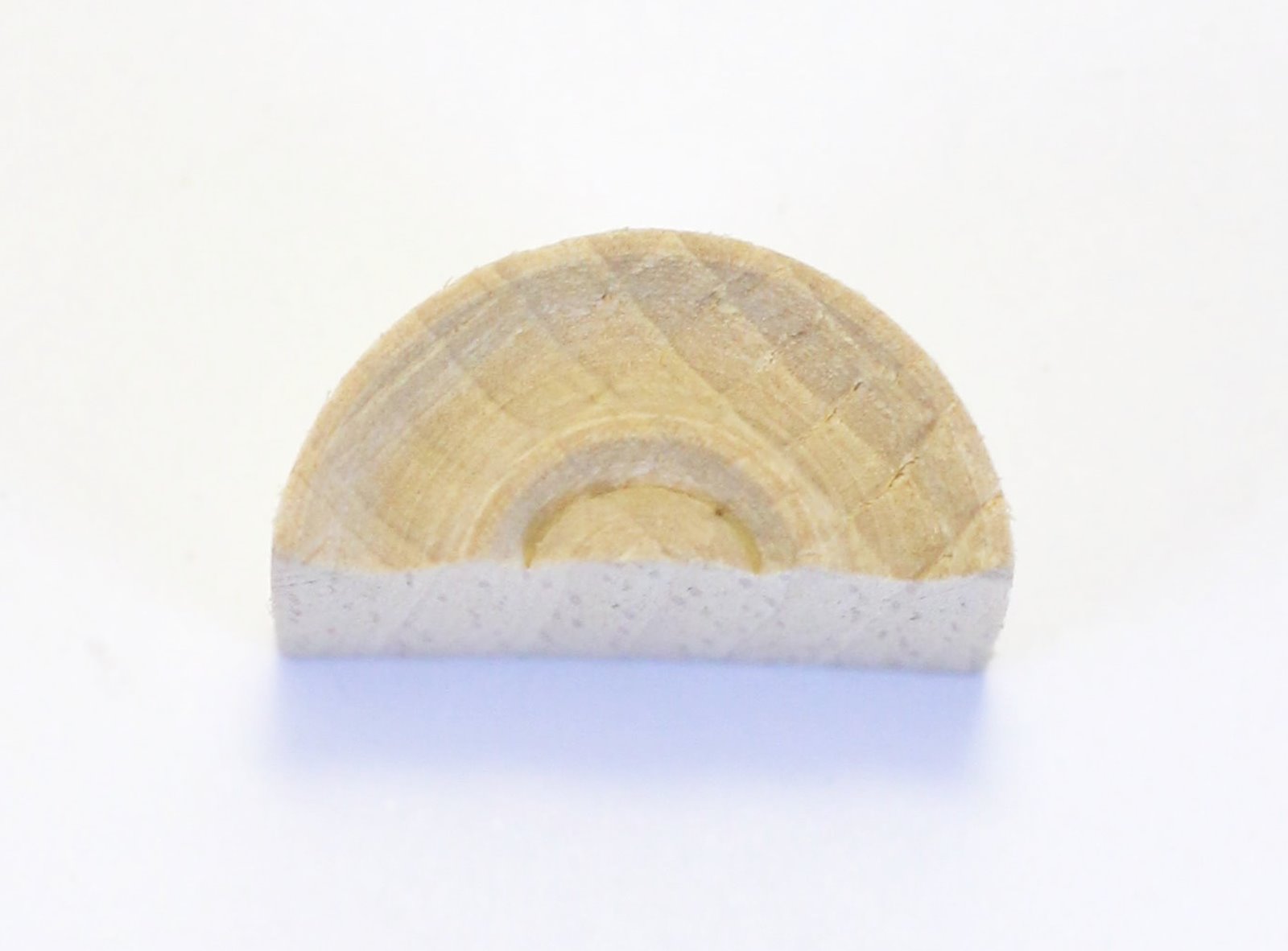 Kleine Buchenhalbrolle, Art. 7015, ca. Ø 25 x20mm - AUSLAUF-Artikel!!!