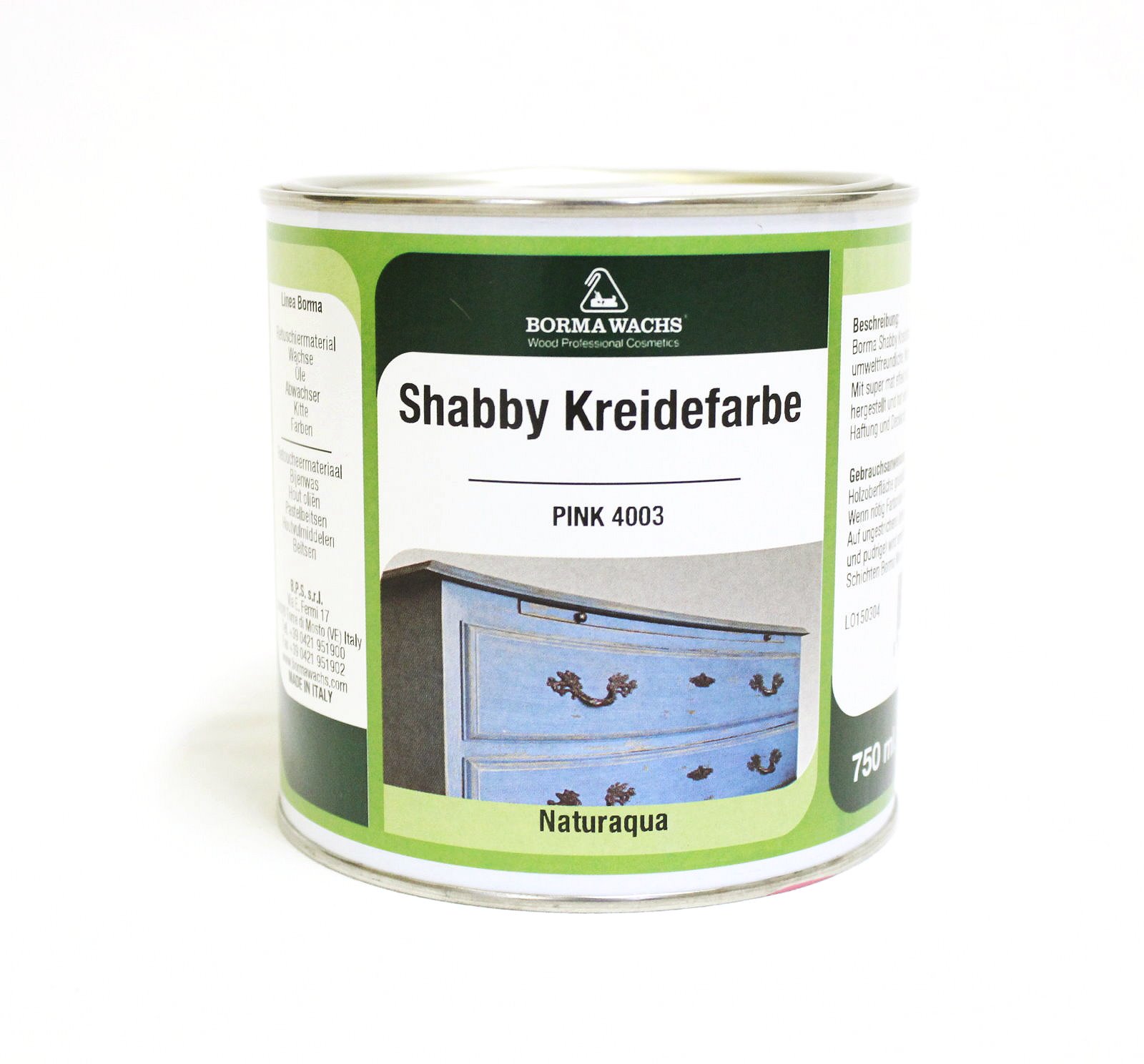 Shabby chic Kreidefarbe Borma 750ml 08 Elfenbein