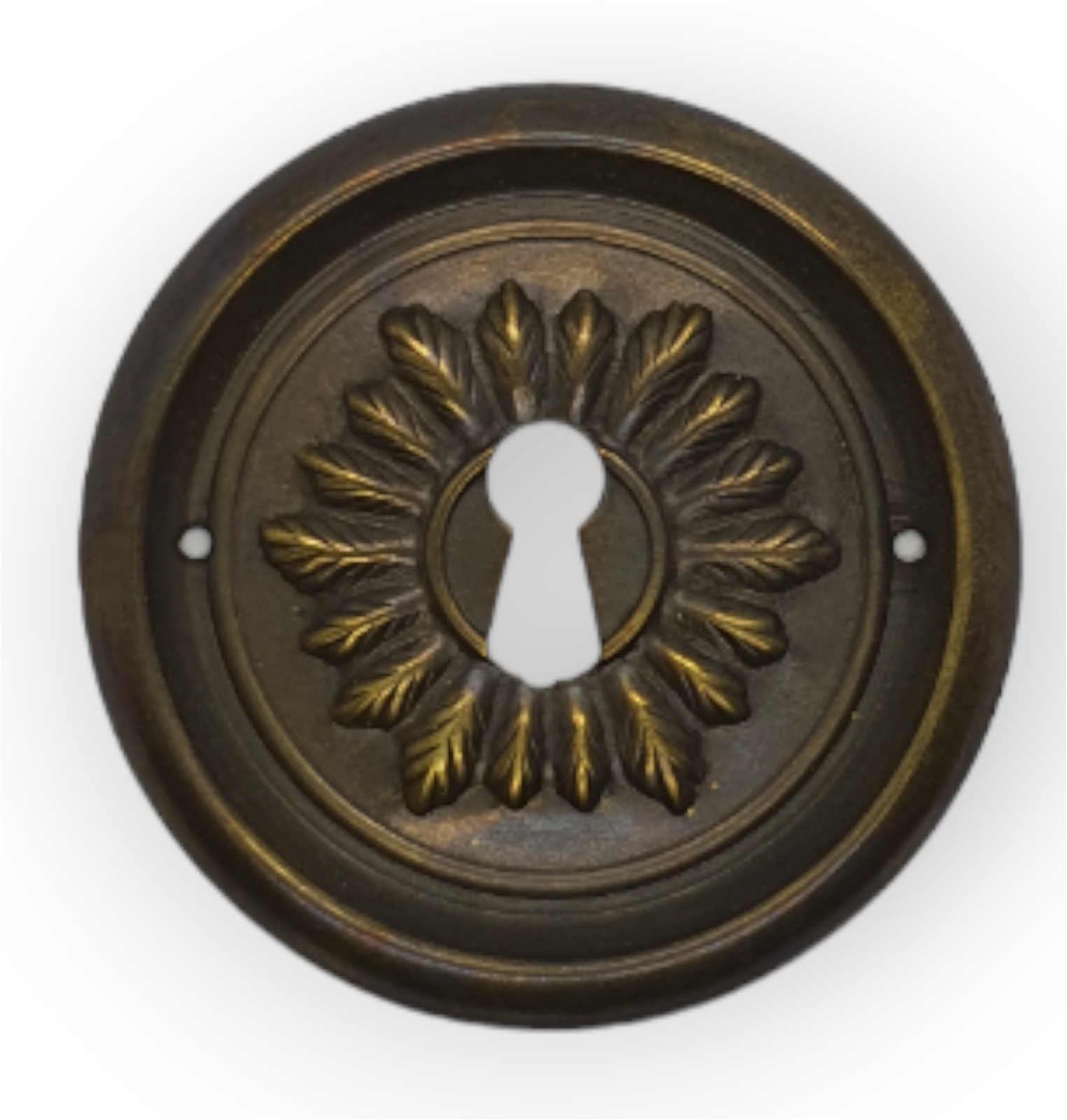 Beschlag Art. 1944  Messing geprägt und patiniert ca.Ø 66mm - Bestell-Artikel!!!