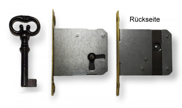 Einsteckschloß- Stulpe ca.12*75mm, Dornmaße 15 - 50 mm, Art. 5054n rechts und links durch Wechseldor